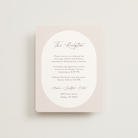Reception Cards