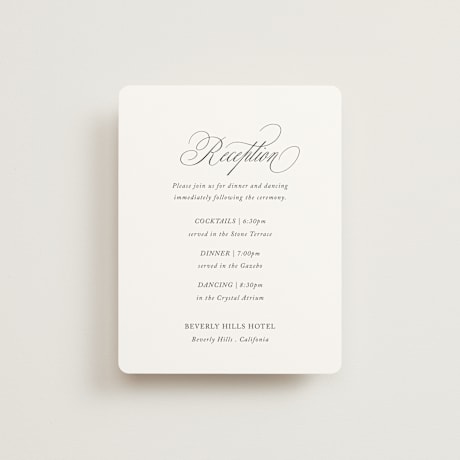 Reception Cards