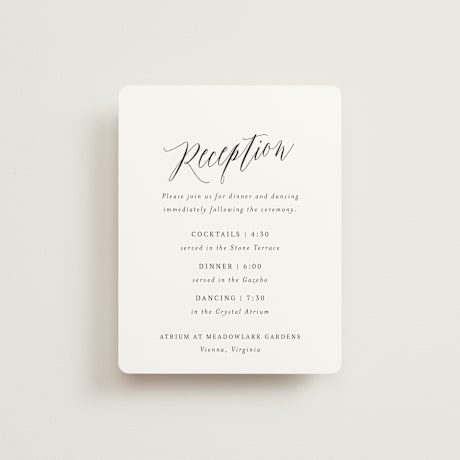 Reception Cards