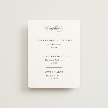 Reception Cards
