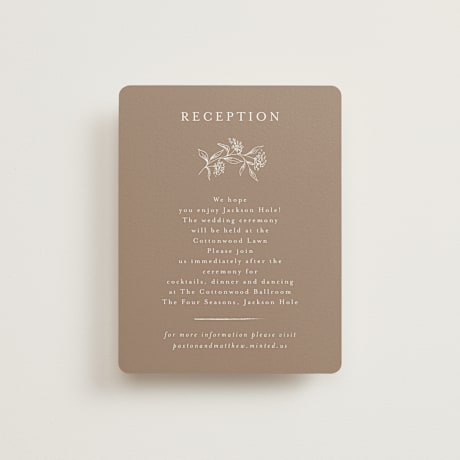 Reception Cards