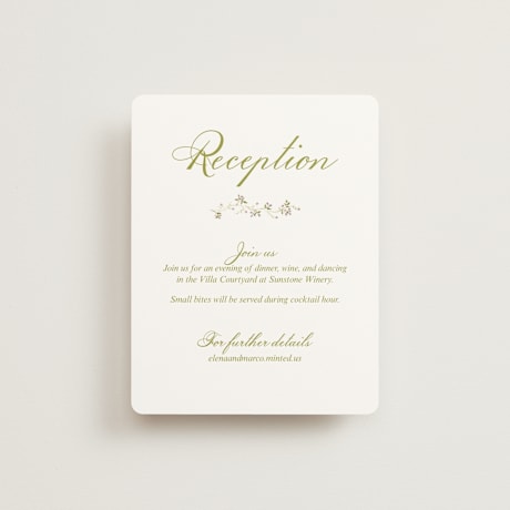 Reception Cards