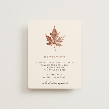 Reception Cards