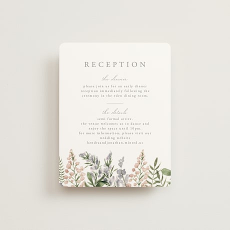 Reception Cards