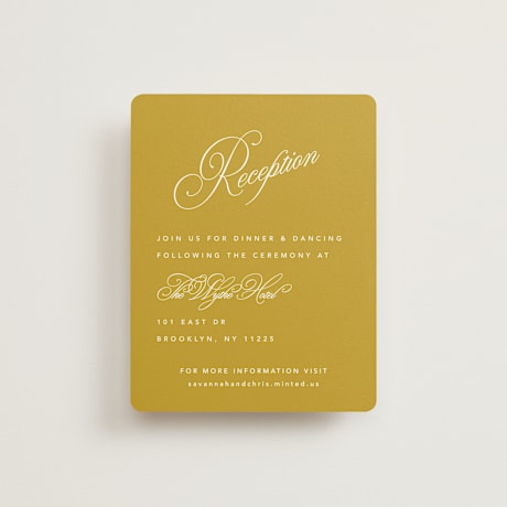 Reception Cards