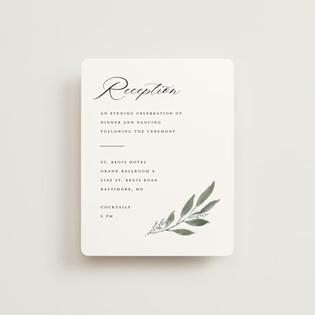 Reception Cards
