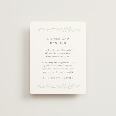 Reception Cards