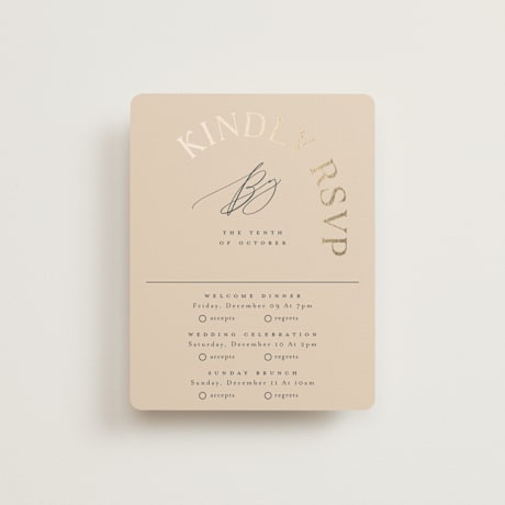 Foil-Pressed Multi-Event RSVP Cards