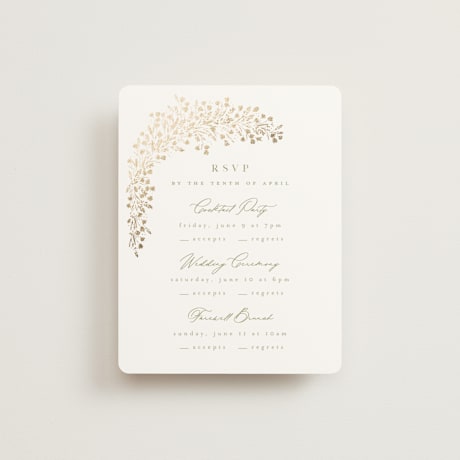 Foil-Pressed Multi-Event RSVP Cards