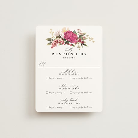 Foil-Pressed Multi-Event RSVP Cards