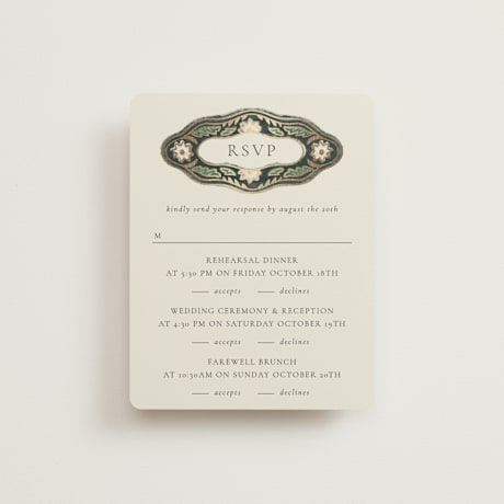 Foil-Pressed Multi-Event RSVP Cards