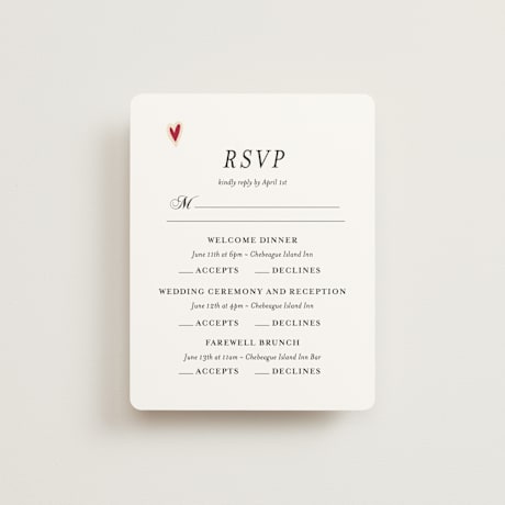 Foil-Pressed Multi-Event RSVP Cards