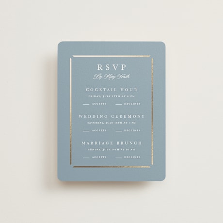 Foil-Pressed Multi-Event RSVP Cards