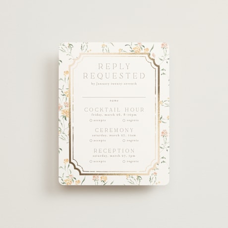 Foil-Pressed Multi-Event RSVP Cards