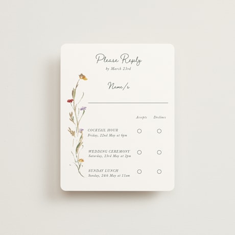 Foil-Pressed Multi-Event RSVP Cards