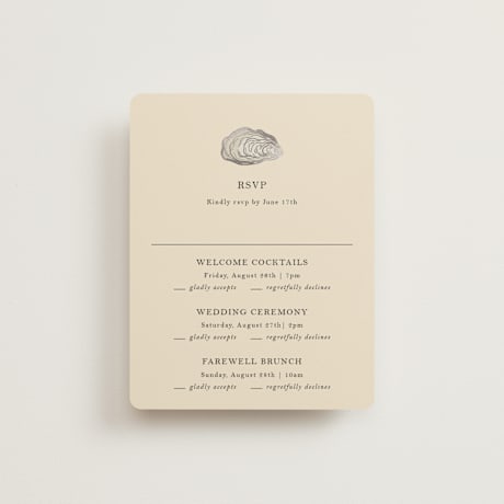 Foil-Pressed Multi-Event RSVP Cards