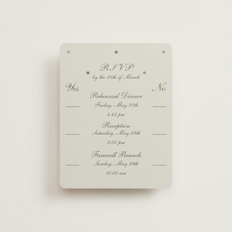 Foil-Pressed Multi-Event RSVP Cards