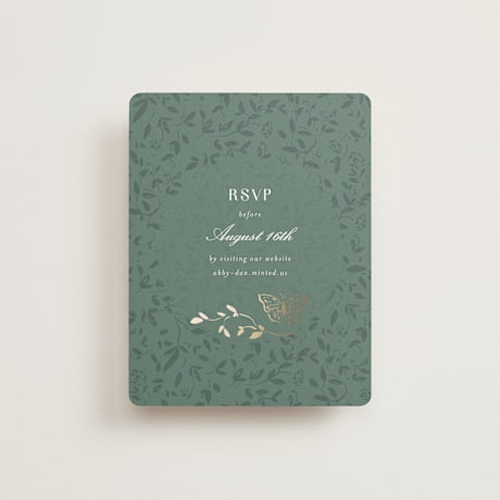 Foil-Pressed RSVP Online Enclosure Cards