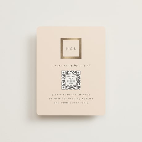Foil-Pressed RSVP Online Enclosure Cards