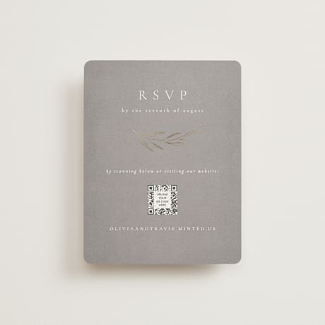 Foil-Pressed RSVP Online Enclosure Cards