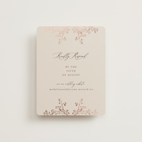 Foil-Pressed RSVP Online Enclosure Cards