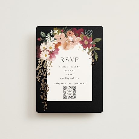 Foil-Pressed RSVP Online Enclosure Cards