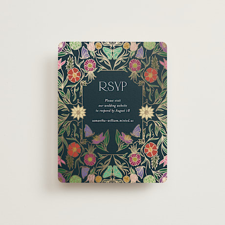 Foil-Pressed RSVP Online Enclosure Cards