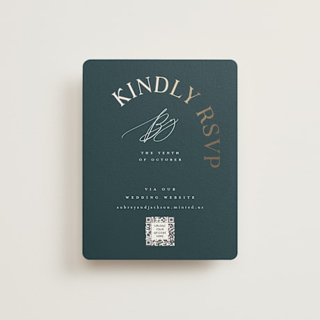 Foil-Pressed RSVP Online Enclosure Cards