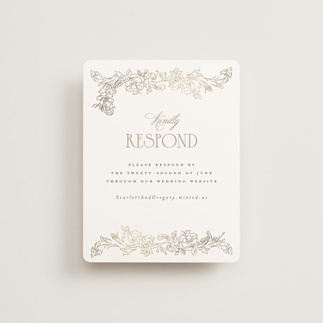 Foil-Pressed RSVP Online Enclosure Cards