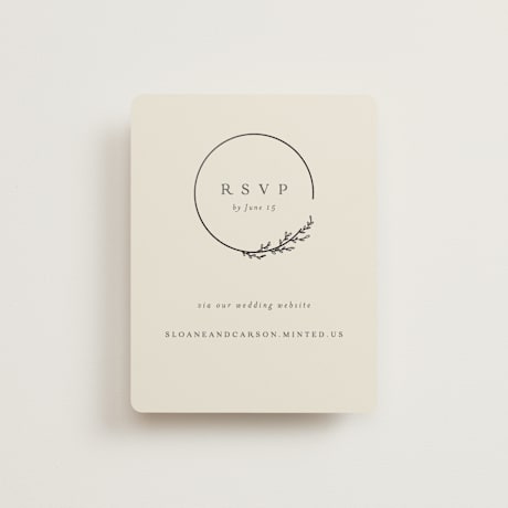Foil-Pressed RSVP Online Enclosure Cards