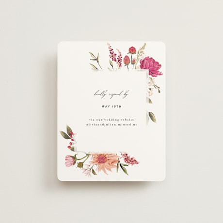 Foil-Pressed RSVP Online Enclosure Cards
