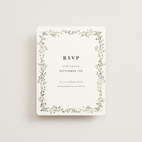 Foil-Pressed RSVP Online Enclosure Cards