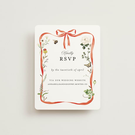 Foil-Pressed RSVP Online Enclosure Cards