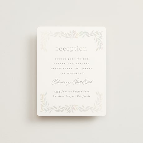 Gloss-Press Reception Cards
