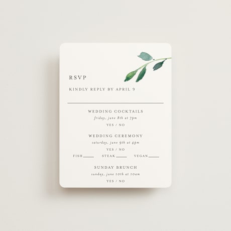 Multi-Event RSVP Cards