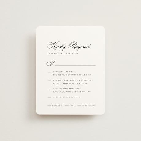 Multi-Event RSVP Cards