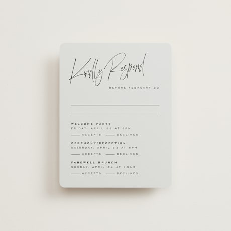 Multi-Event RSVP Cards