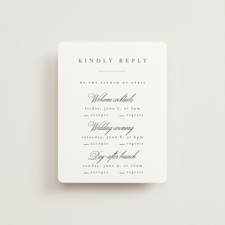 Multi-Event RSVP Cards