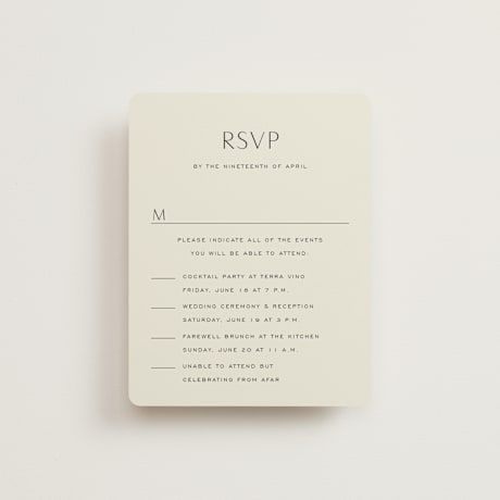 Multi-Event RSVP Cards