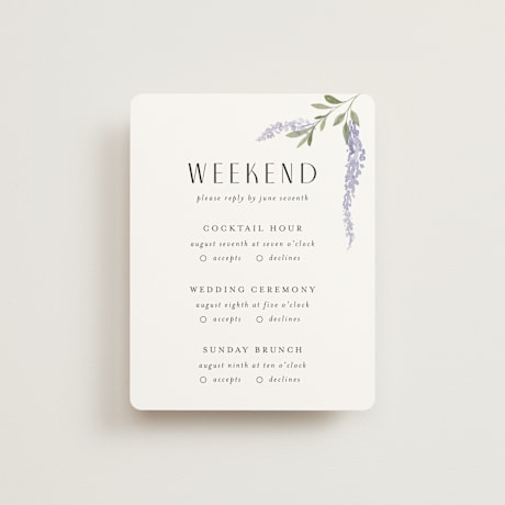 Multi-Event RSVP Cards