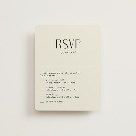 Multi-Event RSVP Cards