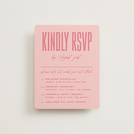 Multi-Event RSVP Cards