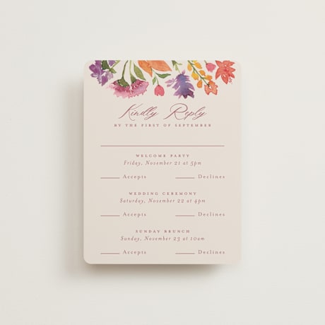 Multi-Event RSVP Cards