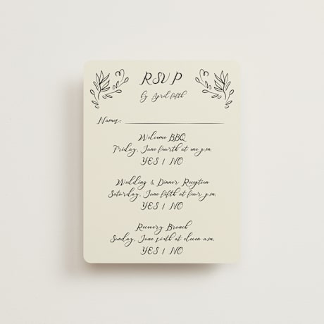 Multi-Event RSVP Cards
