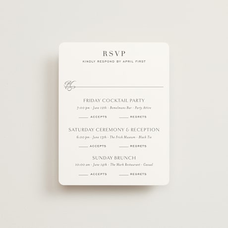 Multi-Event RSVP Cards