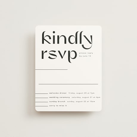 Multi-Event RSVP Cards