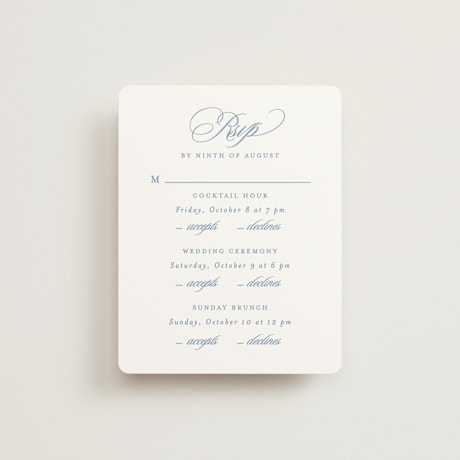 Multi-Event RSVP Cards