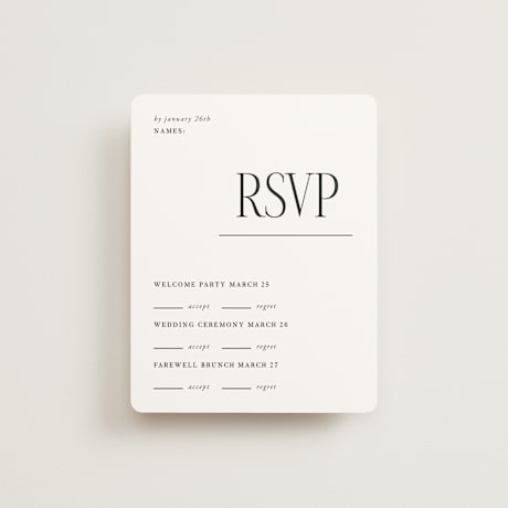 Multi-Event RSVP Cards