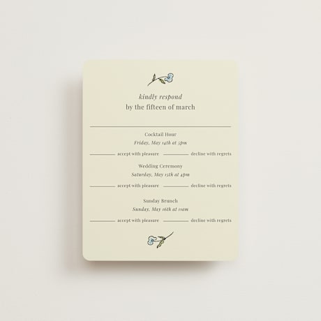 Multi-Event RSVP Cards