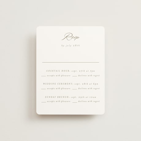 Multi-Event RSVP Cards